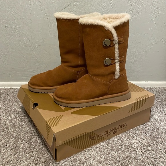 Ugg Koolaburra Boots - Kinslei Tall - Chestnut - Womens 7 (US) - Picture 1 of 8